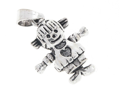 Genuine 925 sterling silver silver pendant / baby girl