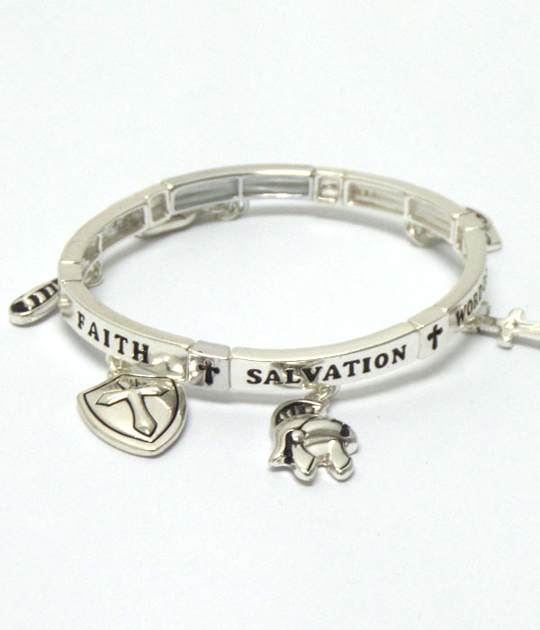 Religious message prayer bracelet 