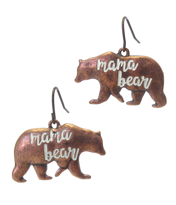 Mama bear inspiration earring