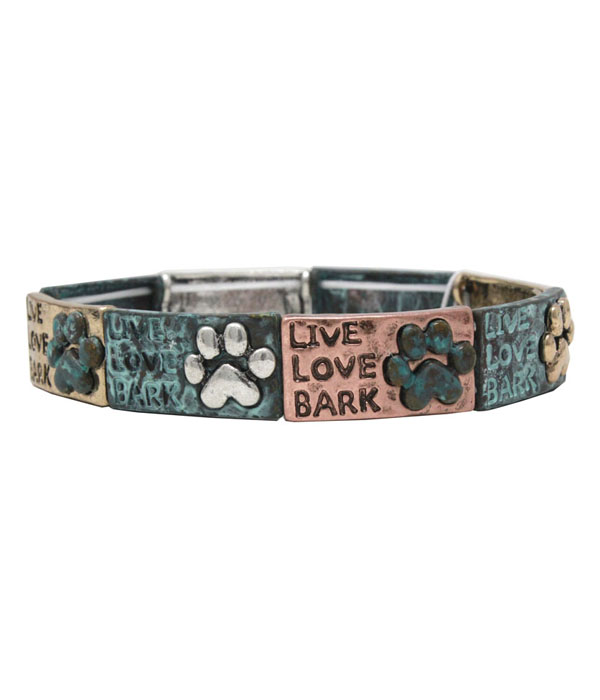 PET LOVERS INSPIRATION STRETCH BRACELET