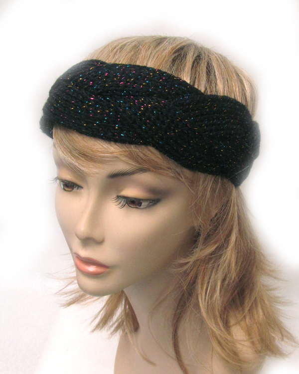 Twisted glittery headwrap