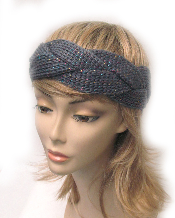 Twisted glittery headwrap