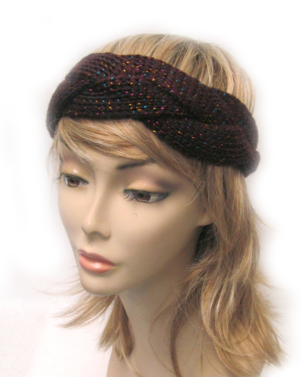 Twisted glittery headwrap