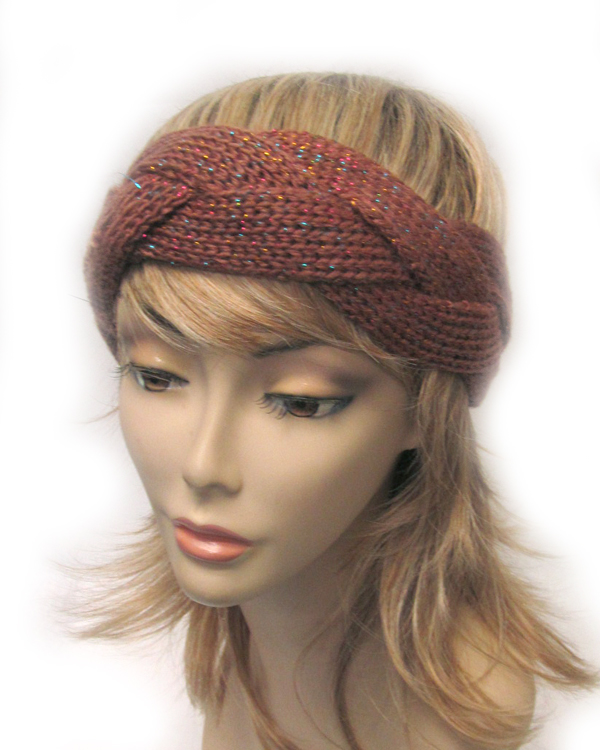 Twisted glittery headwrap