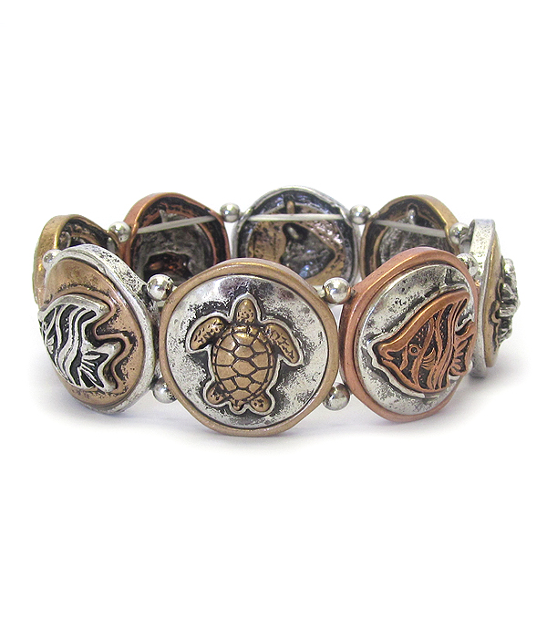 Chico style sealife theme stretch bracelet