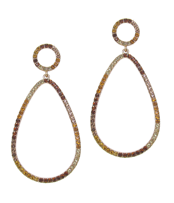 Crystal teardrop party earring