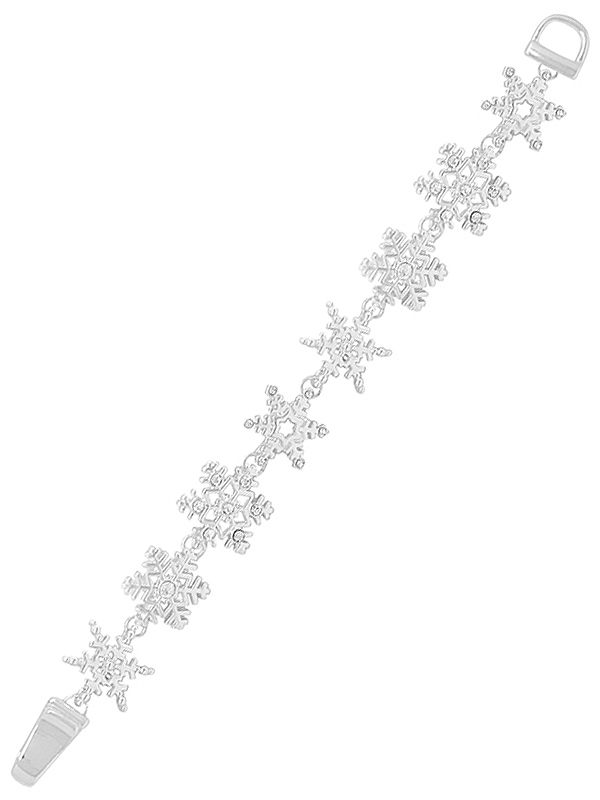 CHRISTMAS THEME MAGNETIC BRACELET - SNOWFLAKE