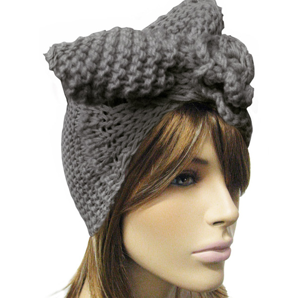 100% acrylic slip in flower neck or headwrap