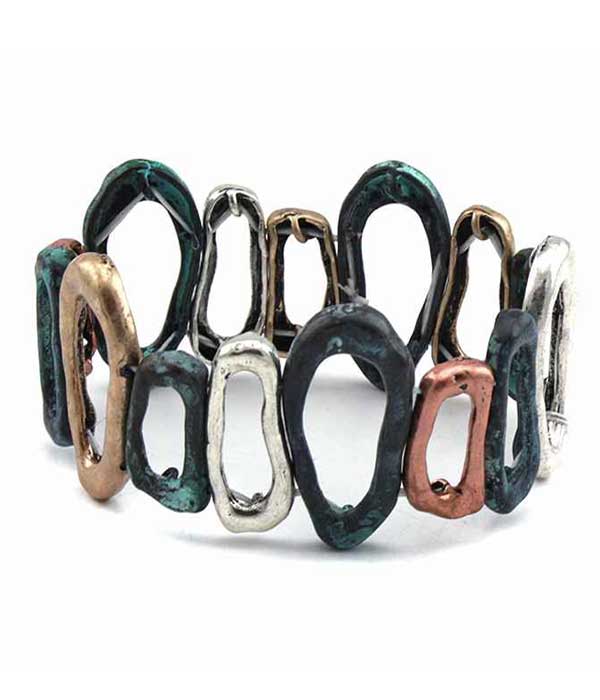 Chicos style vintage metal stretch bracelet