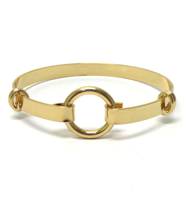 Metal ring simple bangle bracelet