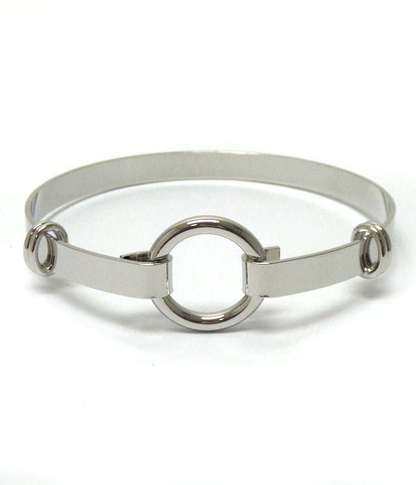 Metal ring simple bangle bracelet