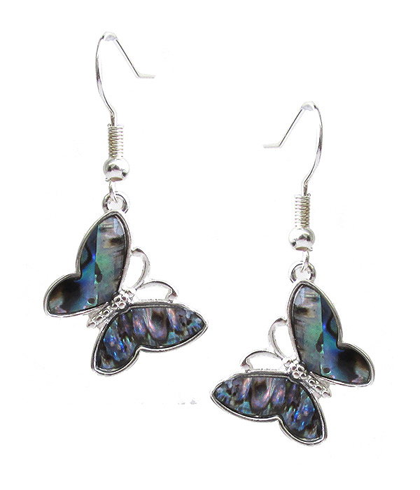 ABALONE BUTTERFLY EARRING