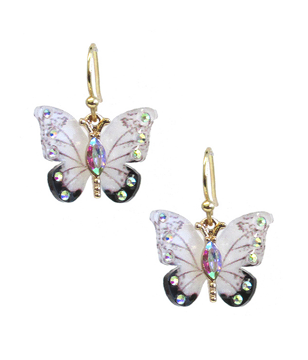 ACRYLIC BUTTERFLY EARRING