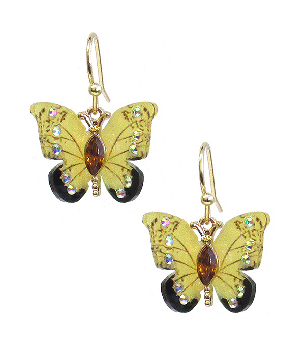 ACRYLIC BUTTERFLY EARRING