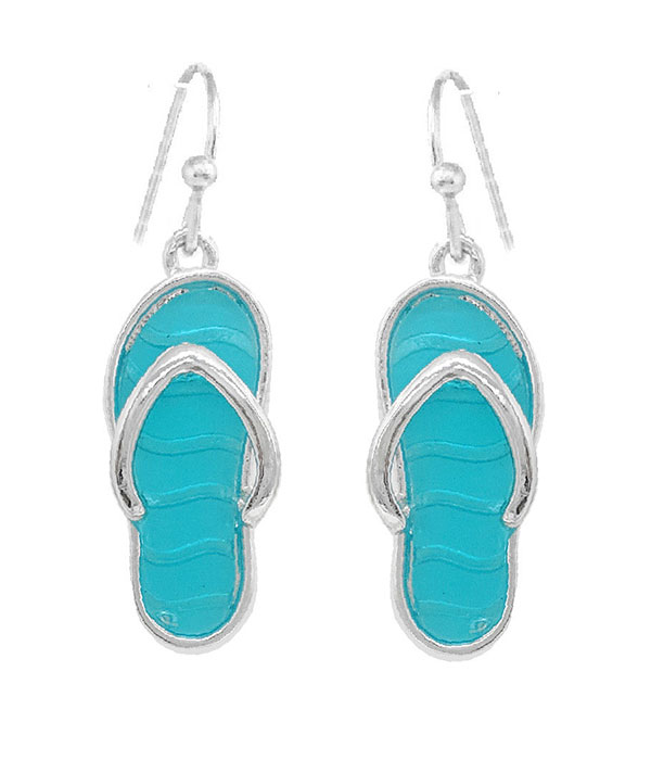 Seaglass flipflop earring