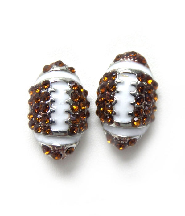 Football stud earrings 