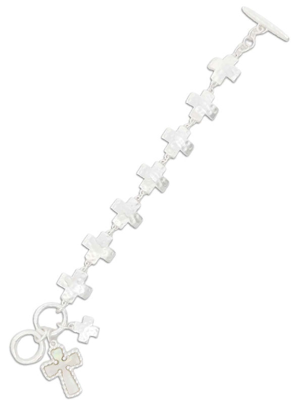 Multi cross toggle bracelet