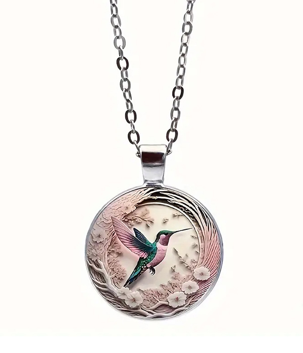 Hummingbird pendant necklace