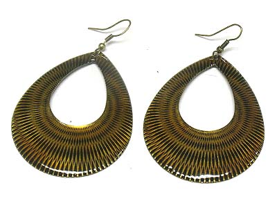 Epoxy cover casting large tear drop earring