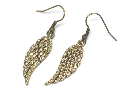 Crystal deco wings earring