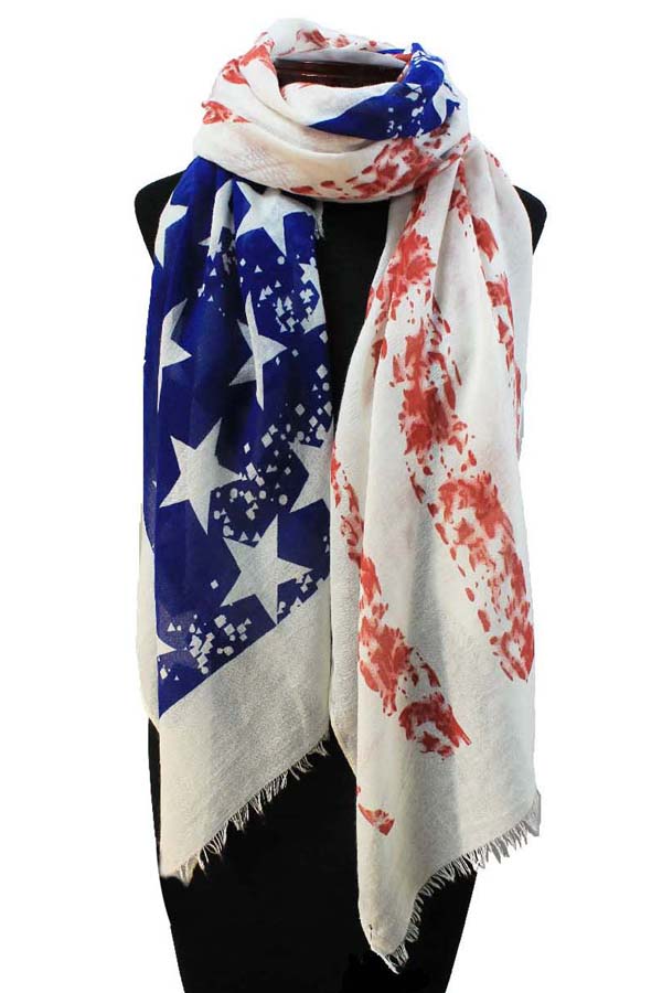 Vintage american flag scarf