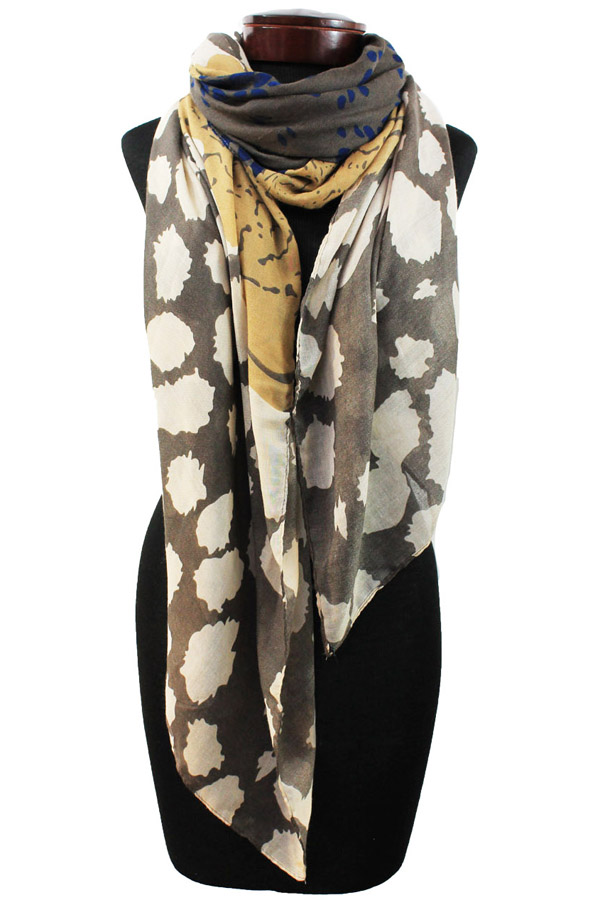 Animal print scarf