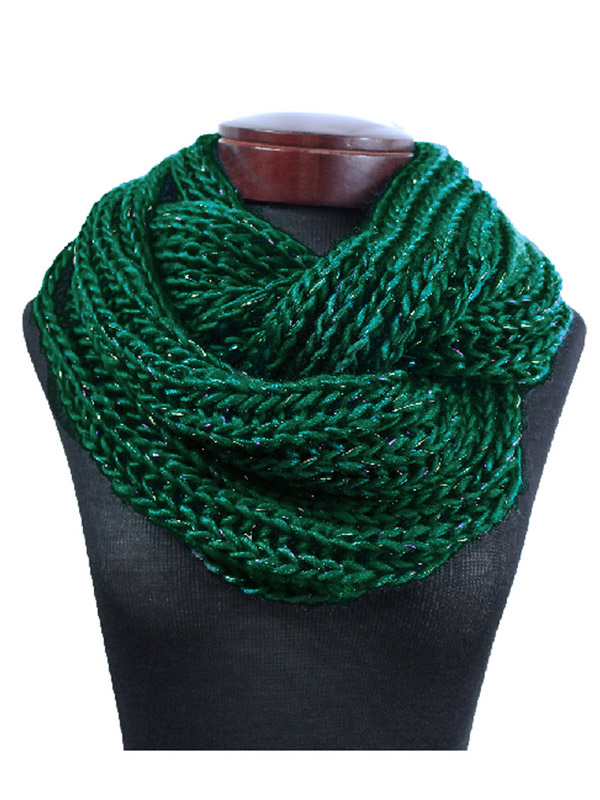 Knit infinity scarf