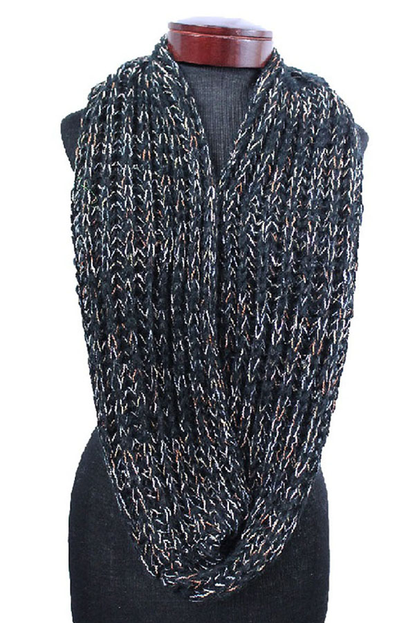 Knit infinity scarf