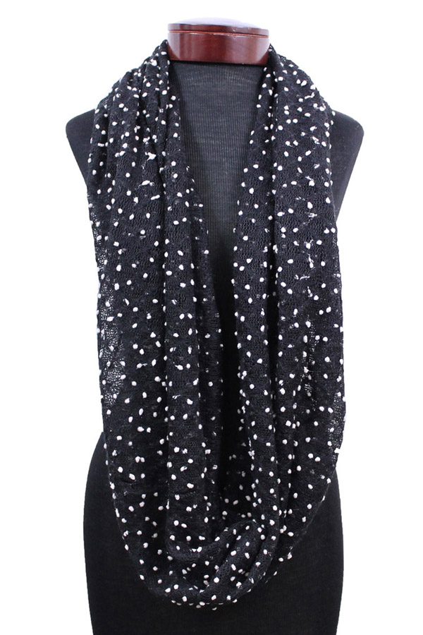 Snowflake infinity scarf