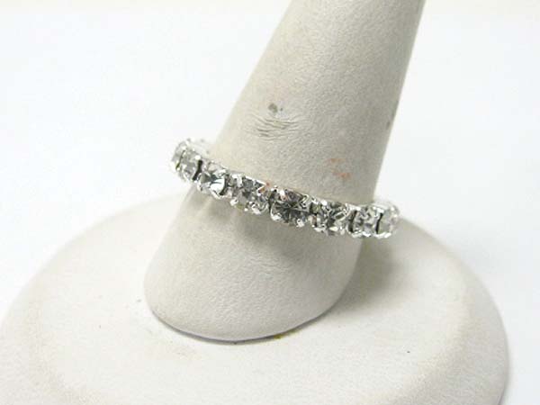 1 row rhinestone stretch ring