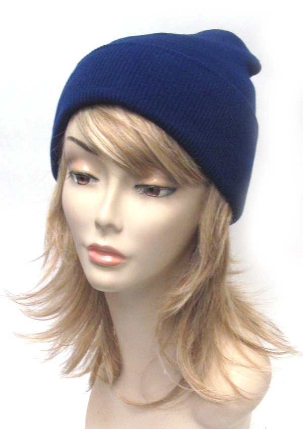 Solid color slouchy beanie