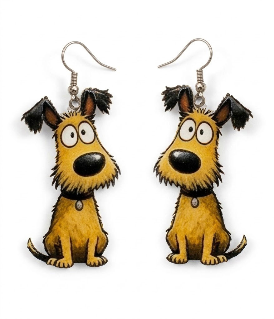 Acrylic animal earring - dog