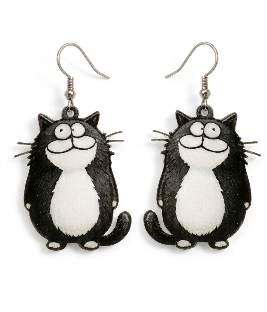 Acrylic animal earring - cat