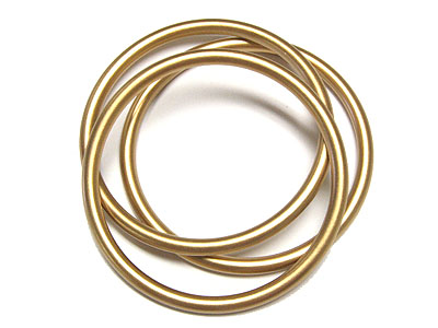Triple metal bangle