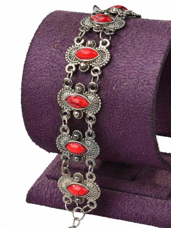 Vintage tibetan silver bracelet