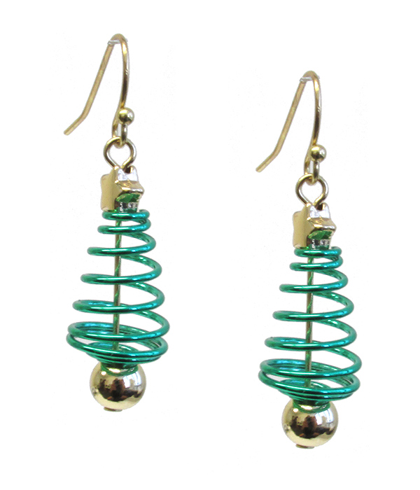 CHRISTMAS THEME TREE EARRING