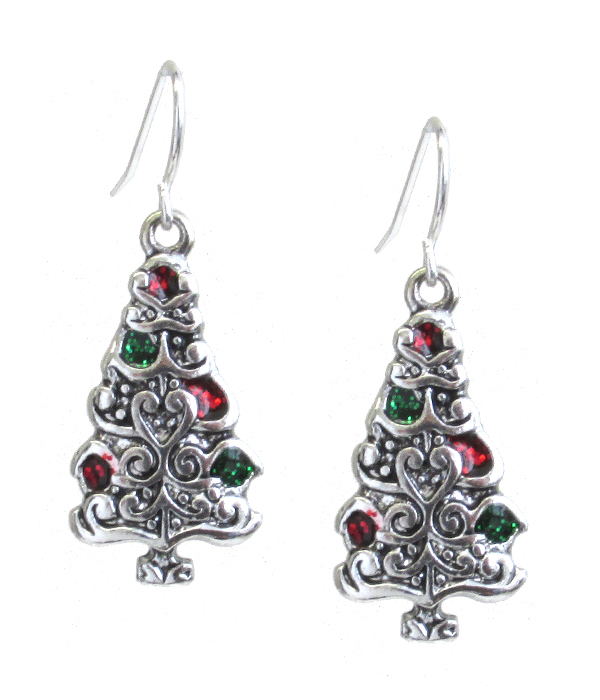 CHRISTMAS THEME TREE EARRING