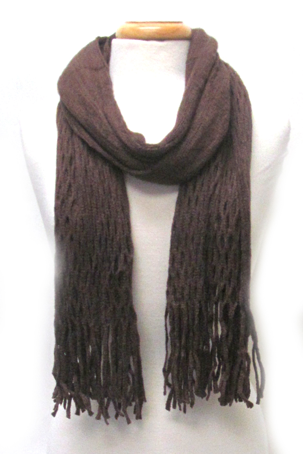 Mesh design infinity and regular scarf in one