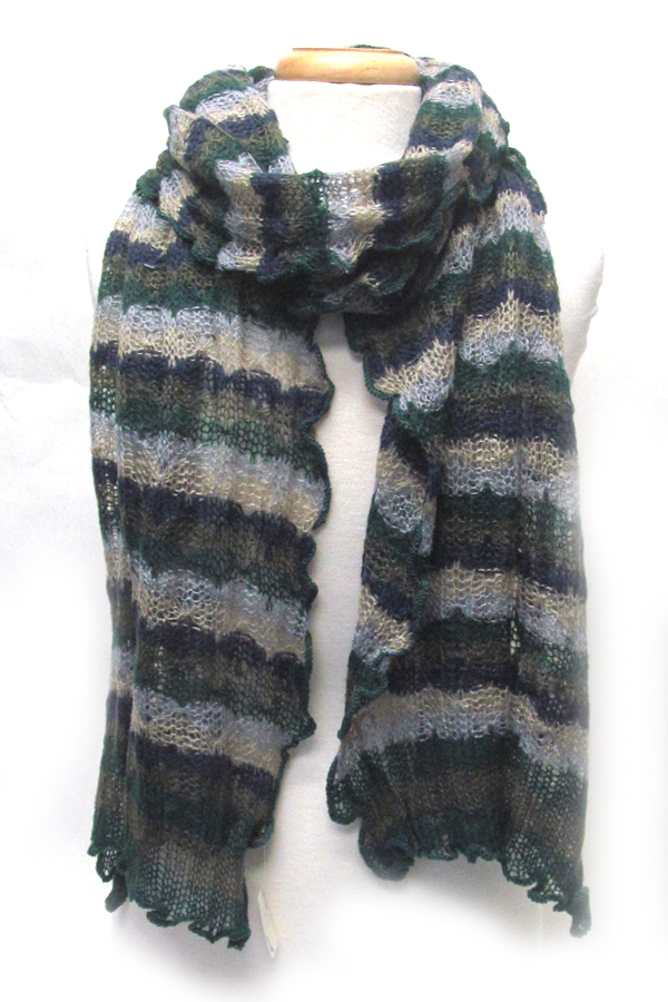 100% acrylic wrinkle scarf