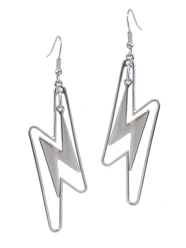 Double lightning earring
