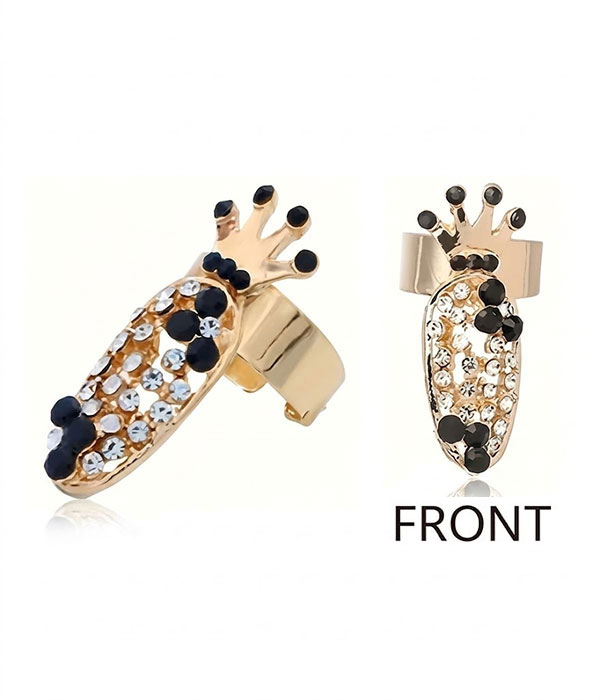 Adjustable nail art knuckle ring