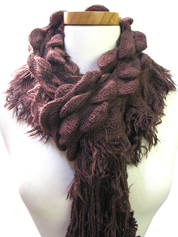 Bubble and fuzzy edge mufflwer muffler