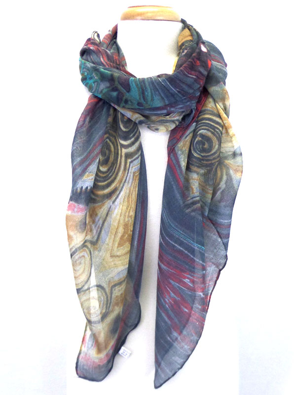 Multi shape and color mix scarf