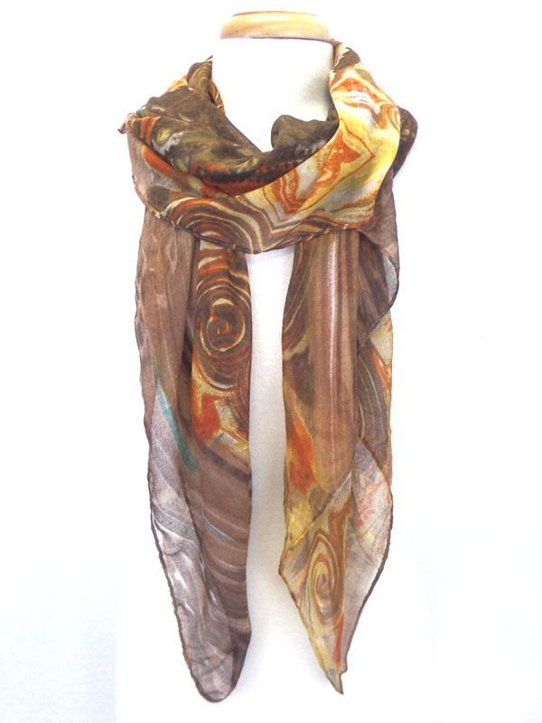 Multi shape and color mix scarf