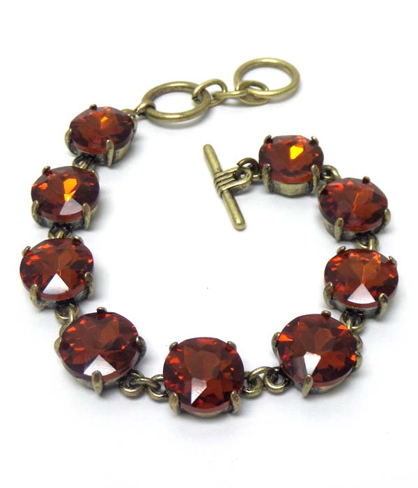 Catherine popesco inspired crystals link bracelet