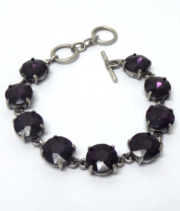 Catherine popesco inspired crystals link bracelet