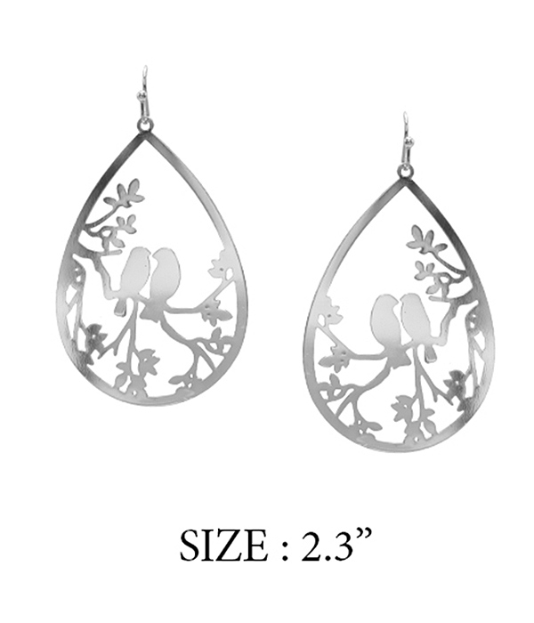 LOVE BIRD TEARDROP EARRING
