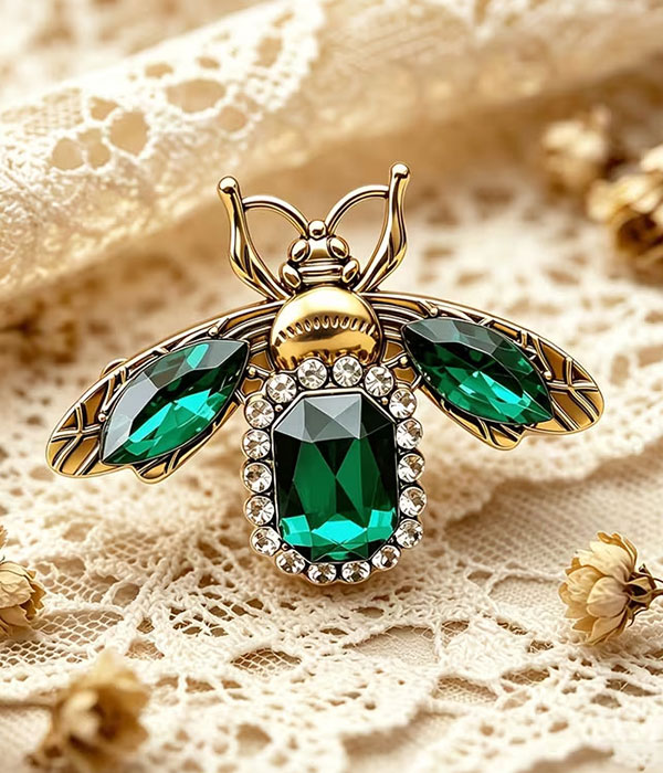Vintage bee brooch
