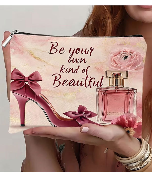 Cosmetic makeup bag - perfume