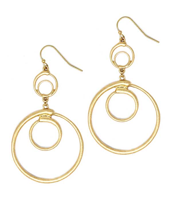 MULTI RING DROP EARRING